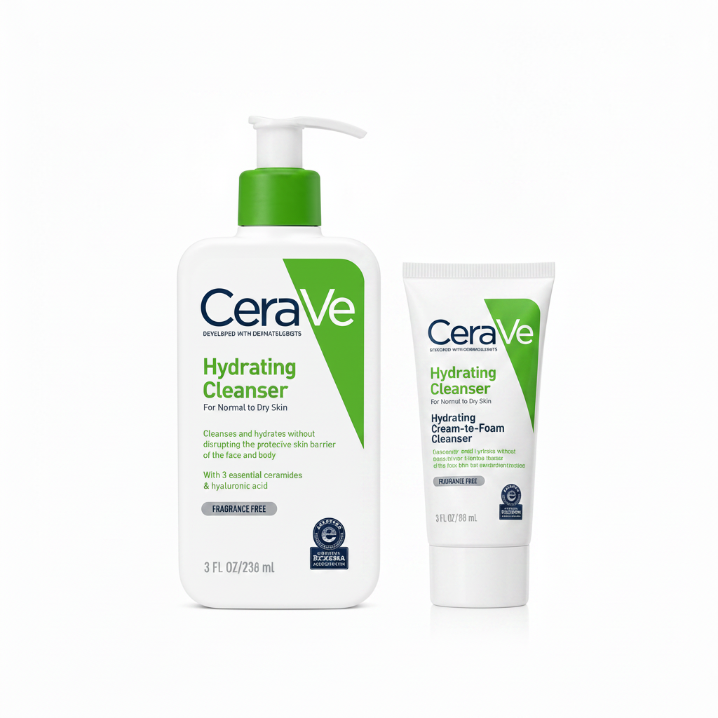 CeraVe Hydrating Facial Cleanser | Normal to Dry Skin | 473 ml