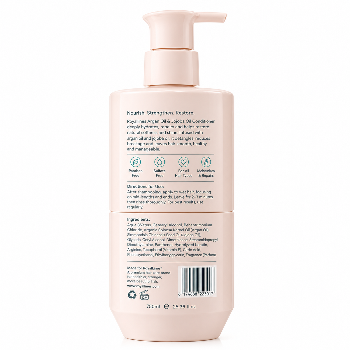Royallines Argan Oil & Jojoba Oil Intensive Repair Conditioner 500ml