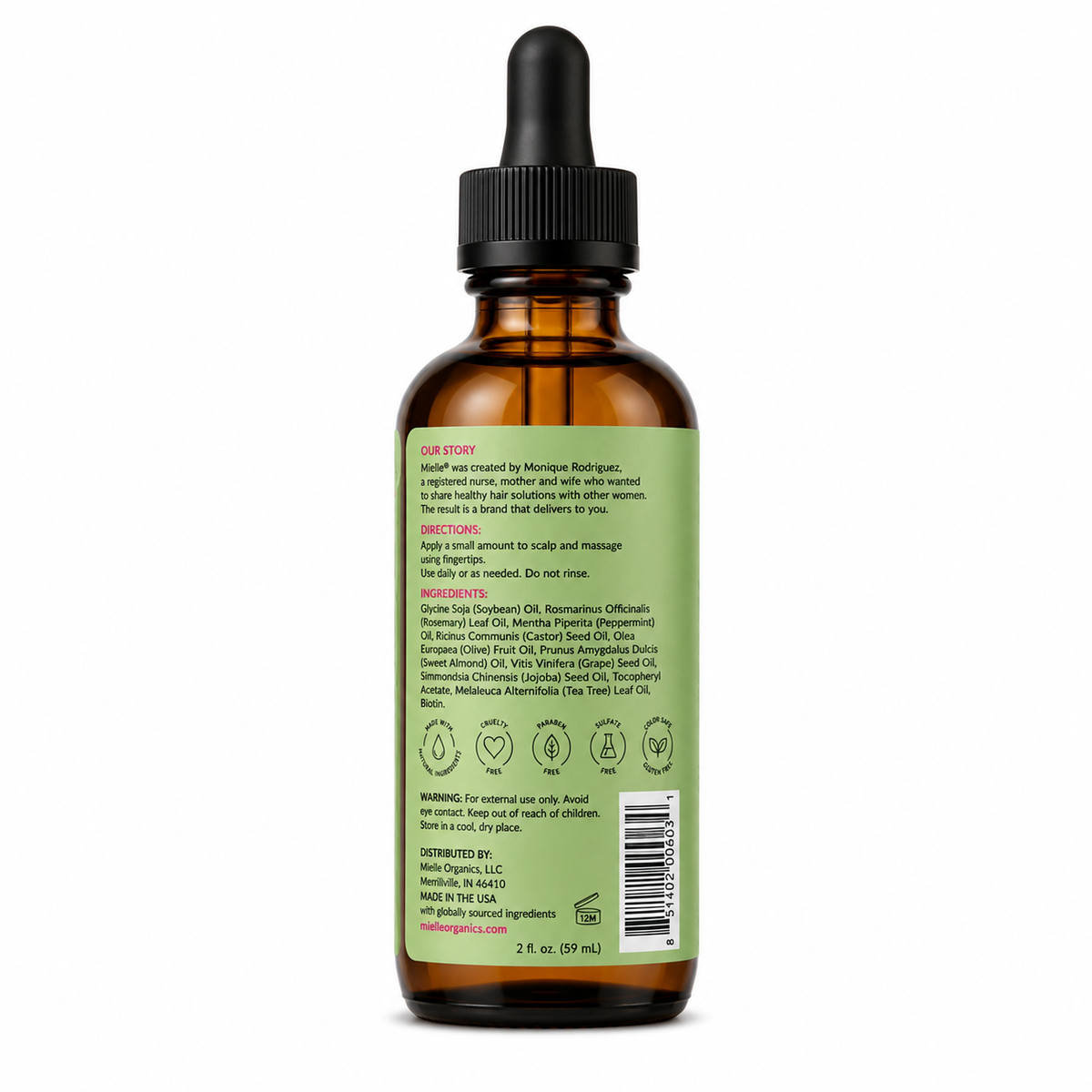 Mielle Rosemary Mint Hair Oil 59ml