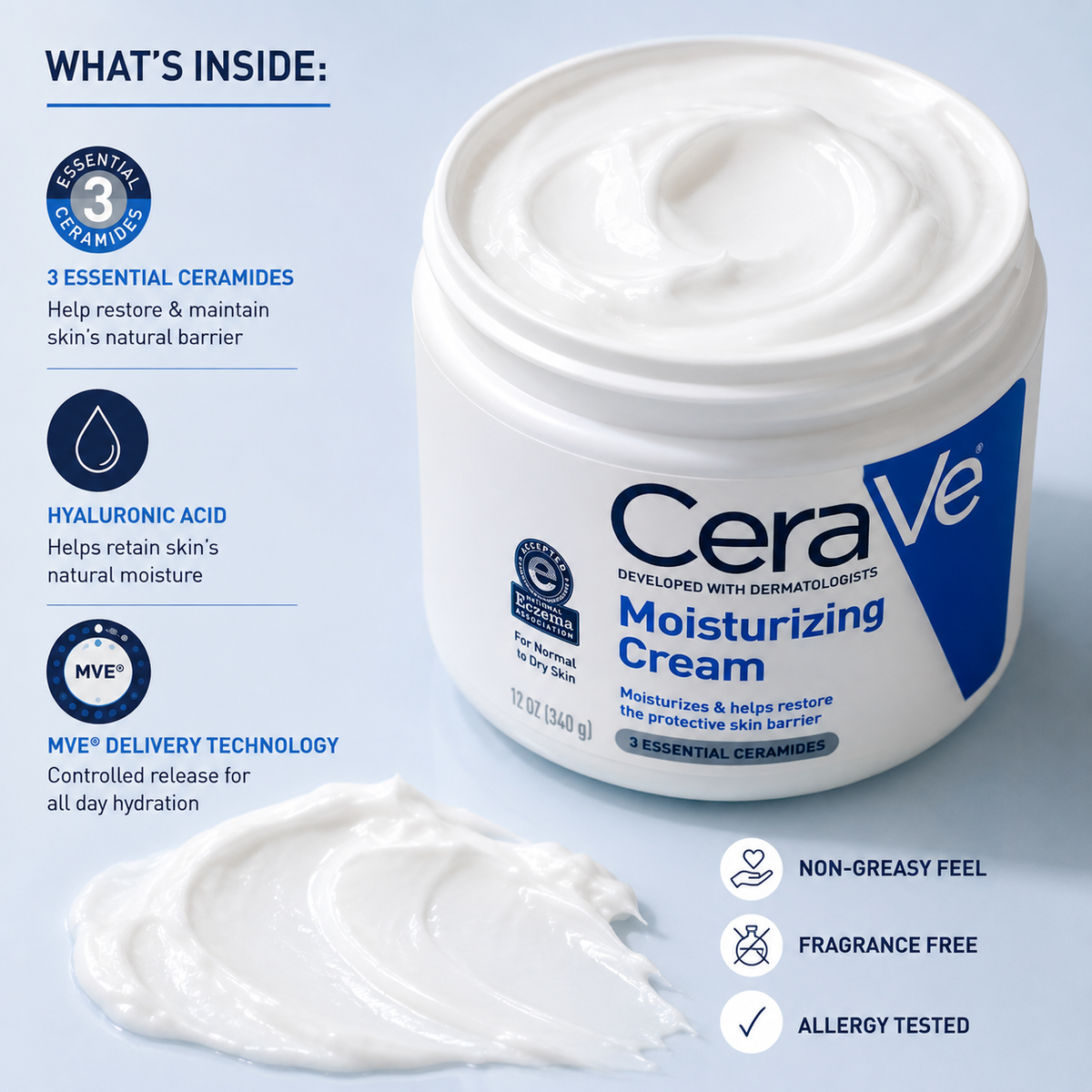 CeraVe FRC Moisturizing Cream 12oz 340g