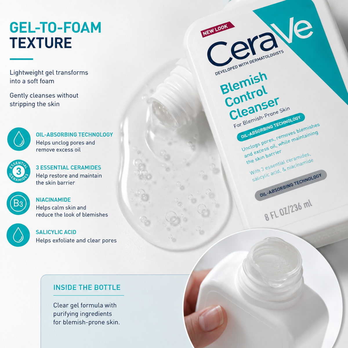 CeraVe FRC Blemish Control Cleanser 8oz 236ml