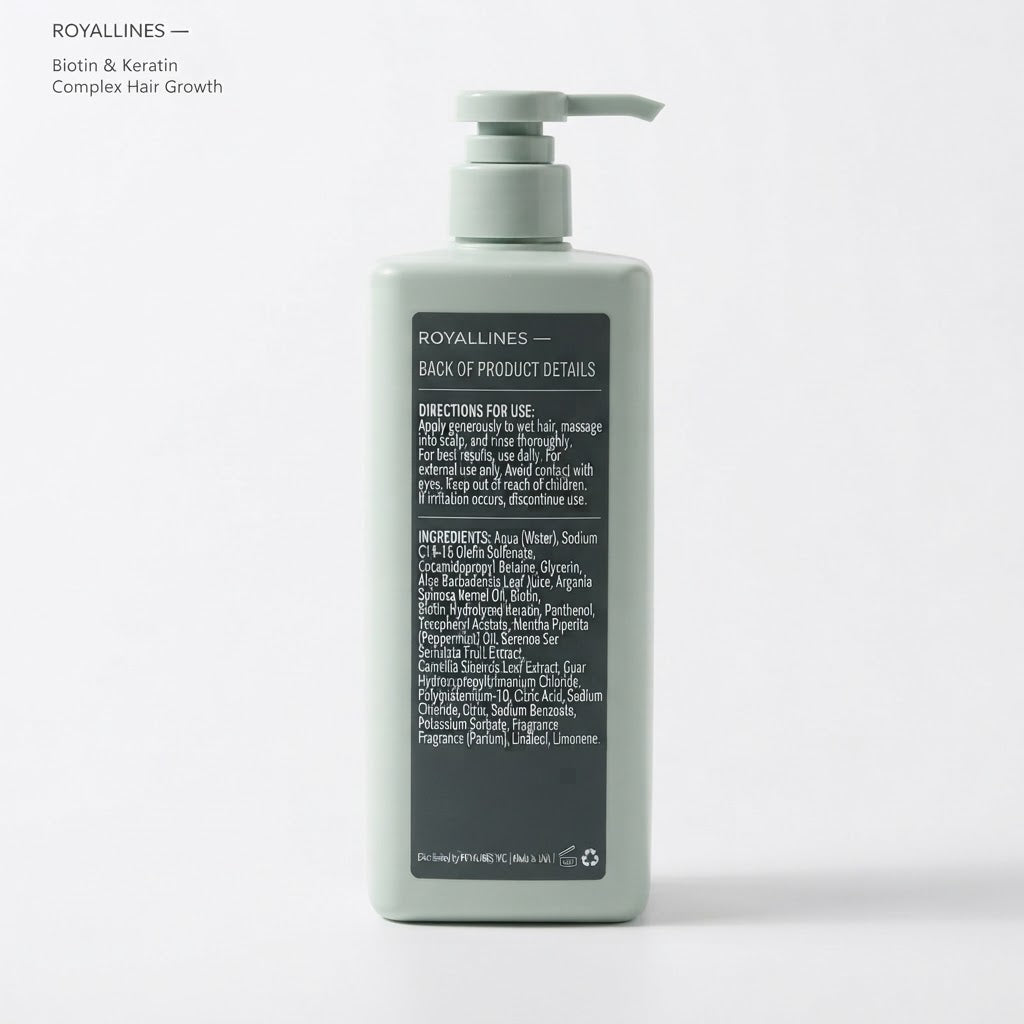 Royallines Biotin & Keratin Complex Hair Growth Shampoo 500ml