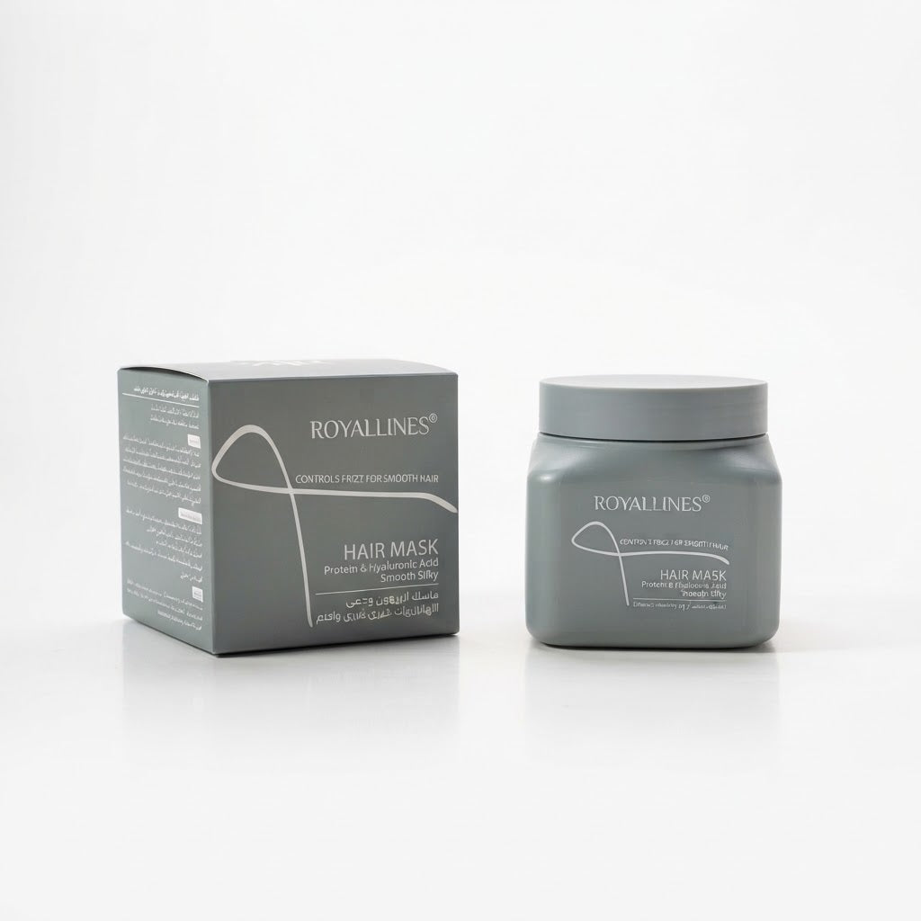 Royallines Hair Mask Protein & Hyaluronic Acid Smooth Silky 500ml